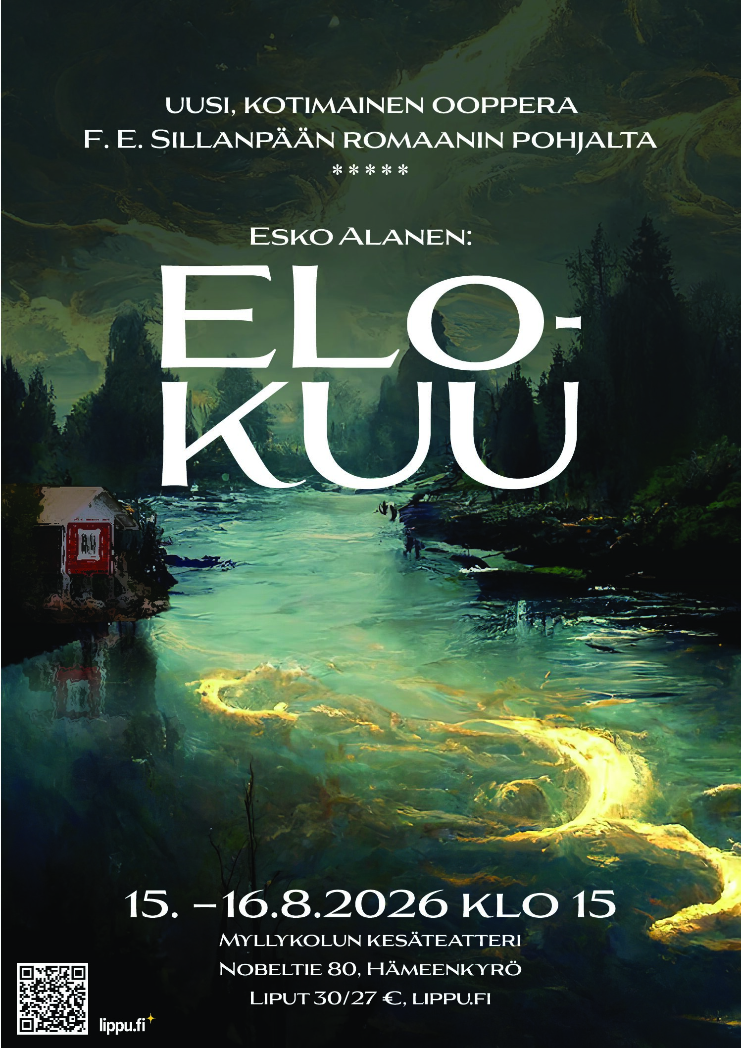 Elokuu-oopperasta nähdään encore Hämeenkyrön Myllykolun kesäteatterissa, elokuussa 2026!